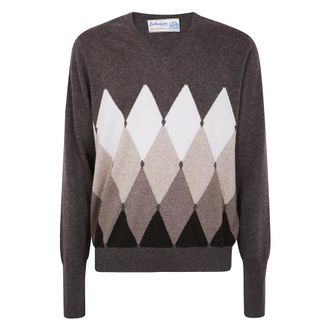 Ballantyne Heren, Truien, Bruin, Maat: 2XL