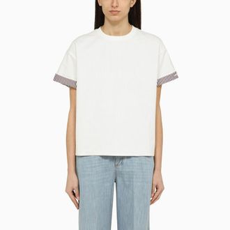 Tシャツ・カットソー *BOTTEGA VENETA* Cotton Crewneck Short Sleeve T-Shirt White Bottega Veneta - Cotton crew-neck T-shirt