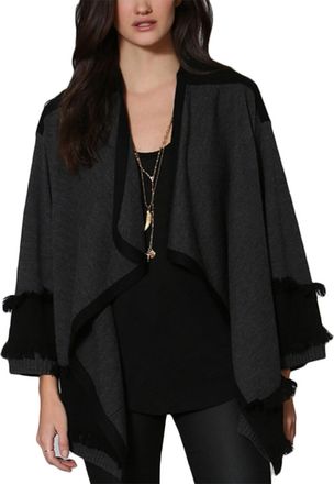 Label+Thread Label+Thread Fringe Cuff Wool Cardigan