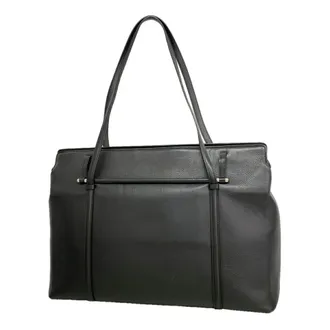 Cartier Black Leather Tote Bag (Pre-Owned)