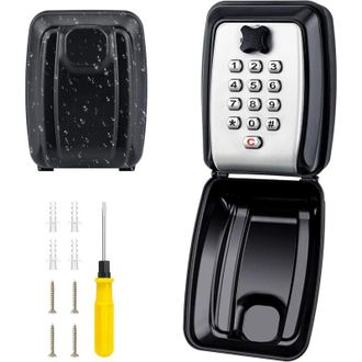 OEM Caja De Seguridad Para Llaves De Exterior, Caja De Llaves Grande Para Montaje En Pared Con C&oacute;digo De 12 D&iacute;gitos, Impermeable Y Resistente A La Corrosi