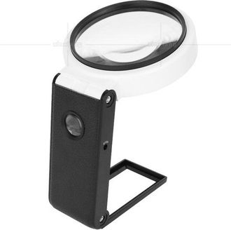 OEM Espejo De Aumento Con Soporte, 5x 25x, 8 Luces Led, 90 Mm, Blanco