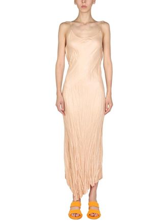 Philosophy di Lorenzo Serafini Asymmetrical Hem Dress With Round Neckline