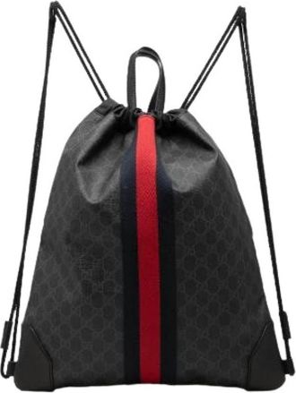 Gucci Pre-owned Nylon Backpack - unisex - Vintage Rugzakken - Zwart - ONE Size - Nylon - Vintage