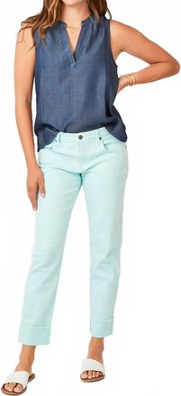 Carve Designs Womens Dylan Tencel Tank Top In Dark Chambray