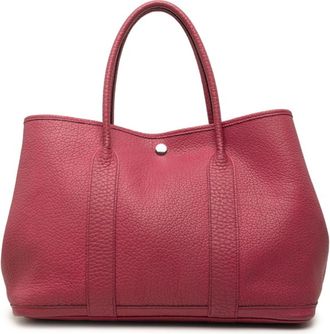 Herm&egrave;s Garden Bois De Rose Negonda Leather Handbag Tote Bag (Pre-Owned)