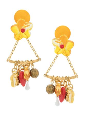 Amir Slama Penduricalho earrings - Yellow