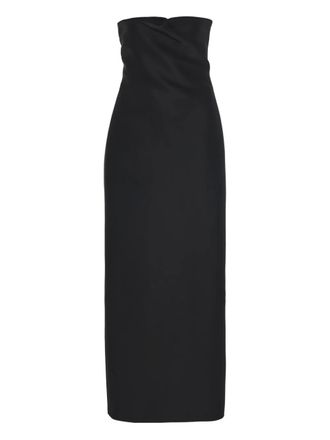 The Row Bardon maxi dress - women - Wool/Silk - 2 - Black