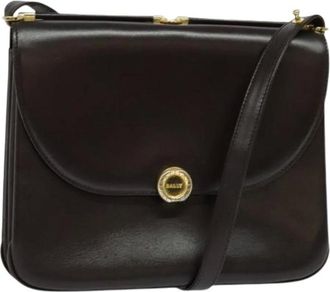 Bally Pre-owned Cross Body Bags, female, Brown, Size: ONE SIZE Pre-owned Leather Shoulder Bag