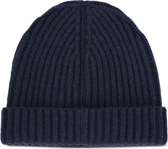 Loro Piana Berretto a coste in cashmere - Blu