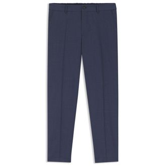 BOSS Tapered-fit trousers in washable virgin wool