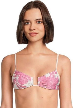 L*Space Peyton Top Womens Swimwear Le Botanique : LG (36C-D), Nylon/Spandex