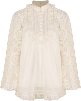 Zimmermann Mujer, Blusas y Camisas, Blanco, Talla: S