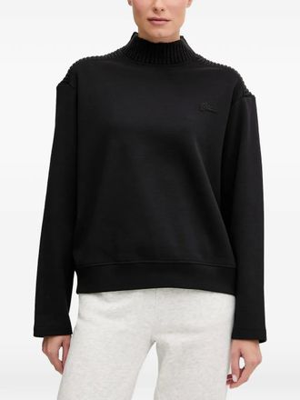 Guess Co knitted high-neck sweatshirt - Black