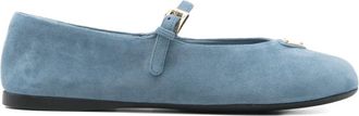 Prada Ballerine con fibbia - Blu