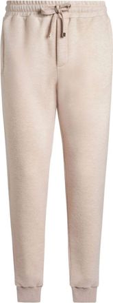 Etro Pegaso-embroidered wool jogging trousers - men - Wool - M - Neutrals