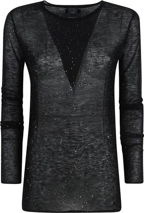 Pinko Mujer, Jerseys, Negro, Talla: S