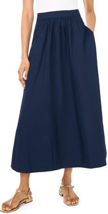 Vince Camuto Poplin Maxi Skirt in Classic Navy at Nordstrom, Size X-Large