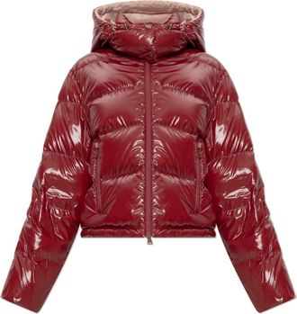 Moncler Niveole Korte Donsjas - Dames - Gewatteerde jassen - Rood - S - Jassen