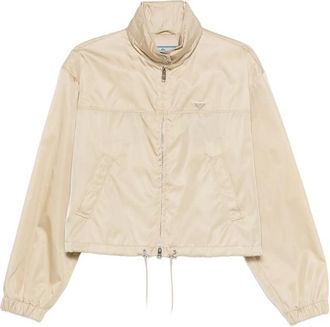 Prada Funnel-neck Zip-up Jacket