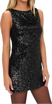 Show me your Mumu Tori Mini Dress In Midnight Sparkle