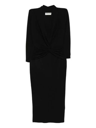 La Petite Robe Di Chiara Boni Blousejurk met gedraaide voorkant - Zwart