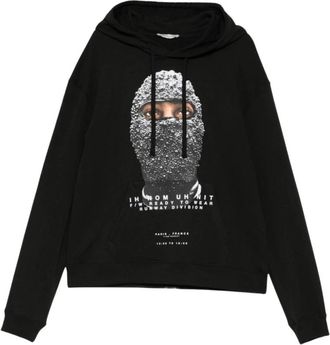 Ih Nom Uh Nit Bedrukte Hoodie - Heren - Hoodies - Zwart - L - Katoen - Hoodies & sweatvesten