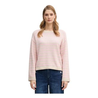 Barbour Rosie Ronde Hals Trui - Dames - Ronde hals truien - Beige - L - Katoen - Truien & Vesten