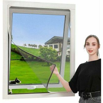 OEM Mosquitera Magn&eacute;tica Recortable Para Ventana, 150 X 175 Cm - Cortina Mosquitera Magn&eacute;tica Con Marco Ajustable - Lavable, No Requiere Taladrar, Ign&iacute;fug