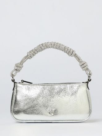 Pinko Borsa Mini Half Moon Baguette Pinko in pelle a grana laminata