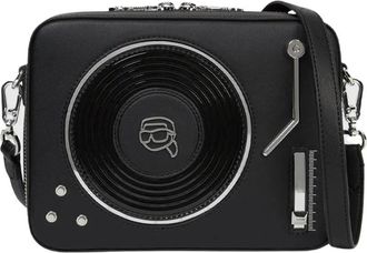 Karl Lagerfeld Tassen, Dames, Zwart, ONE Size, Ikon Novelty Turntable Bag