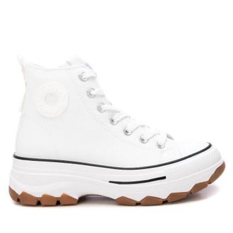 Xti Womens Sneaker Booties In White