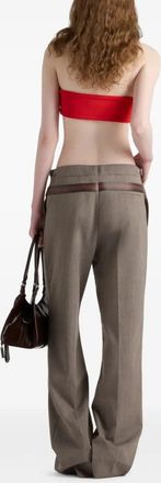 Prada Pantaloni Lana Tec
