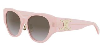 Celine Smoke Gradient Oval Ladies Sunglasses CL40328F 72B 55