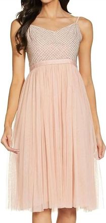 Needle & Thread Coppelia Dress In Peach
