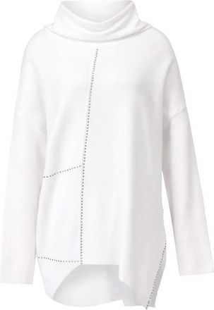 Joseph Ribkoff Chique Pullover met Juwelen - Dames - Coltruien - Wit - L - Leer - Truien & Vesten