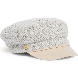 Vince Camuto Boucl&eacute; & Faux Suede Conductor Hat in Ivory at Nordstrom Rack