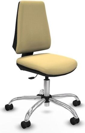 Piqueras y Crespo Piqueras Y Crespo - Elche Cp Similpiel Crema Base Cromada Ruedas Nailon 65mm