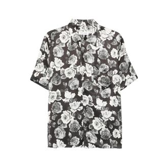 Ernest W. Baker Short Sleeve Shirts, male, Multicolor, Size: XL Rose-print Short Sleeve Shirt