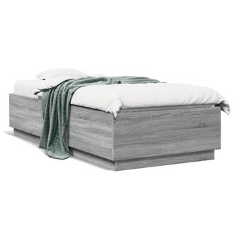 Berkfield Home Bed Frame without Mattress Grey Sonoma 90x200 cm