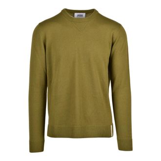 Alpha Studio Truien & Vesten, Heren, Groen, XL, Wol, Pullover met ronde hals