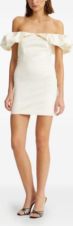 Rotate Womens Off-shoulder Mini Dress - Ivory - Size EU 34 (Womens)