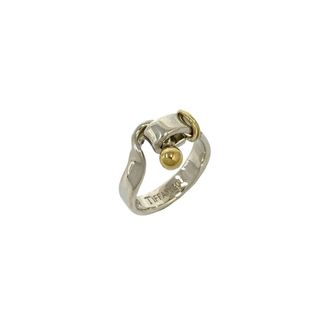 Tiffany & Co. Silver Yellow Gold (18K) Silver 925 Band Ring (Pre-Owned)