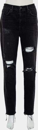 GRLFRND Grlfrnd Black Denim Distressed Skinny Karolina Jeans