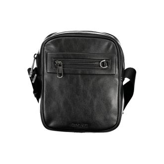 Calvin Klein Mens Monogram Crossbody Bag - Black - One Size