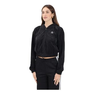 adidas Hoodies & sweatvesten, Dames, Zwart, 2Xs, Essentials Chenile Track Top