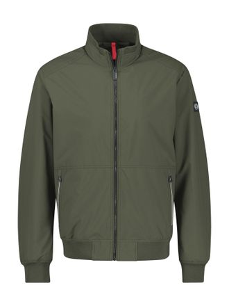 Lerros Blouson LERROS, Herren, Gr. XXL, nordic olive, Web, Obermaterial: 100% Polyester, unifarben, bequem h&uuml;ftbedeckend, Rundhals, Flachstrickb&uuml;ndchen, Jack