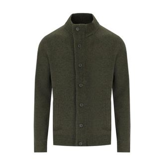 Barbour Truien & Vesten, Heren, Groen, M, Wol, Essential Elbow-Patch Cardigan