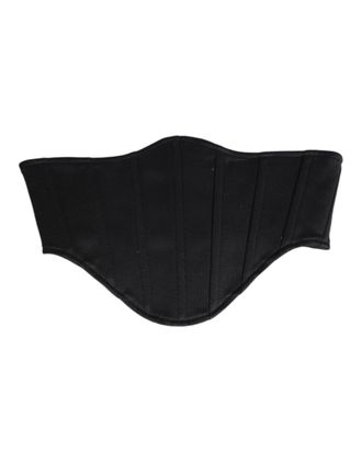 Dolce & Gabbana Cotton Waist Cummerbund Belt - Black