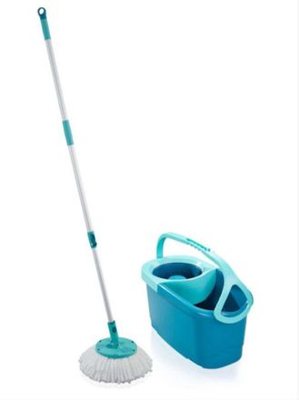 Leifheit Mop Mocio Leifheit Lavapavimenti Rotante Set Rotazione Disco Mop Ergo Clean Twist Mocio Micro Duo Secchio Da 6 Litri